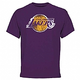 Los Angeles Lakers Big x26 Tall Team WEM T-Shirt - Purple,baseball caps,new era cap wholesale,wholesale hats